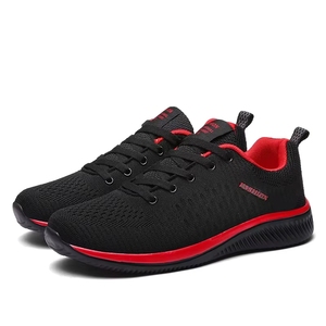 Zapatillas Deportivas de Punto a la Moda, Ligeras, Transpirables, Cómodas para Caminar, Zapatos Casuales Deportivos para Hombre, Primavera Otoño - Product Image 1