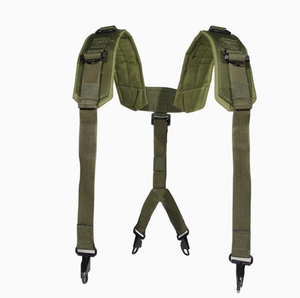 DFY813 Ropa para exteriores: Arnés en Y de nailon para suspensorios, colores verde OD, negro y marrón desierto, para cinturones tácticos de combate - Product Image 5