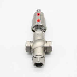 JTAIV Válvula de Ángulo Higiénica DN15-DN50 1 pulgada SS316 con Cabeza de Plástico, Conexión en T de 3 Vías, Neumática Roscada 0-16bar -10~+60 - Product Image 2