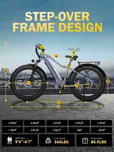 Actbest Ranger 2.0 米国送料無料 26インチ ピーク1500W 48ボルト ファットタイヤ電動自転車 - Product Image 2