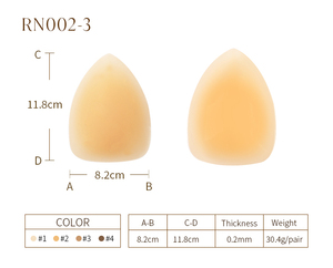 Kit de protection des tétons en silicone pour une journée complète, auto-adhésif, hypoallergénique, en forme de coupe triangulaire, sans fil, étui de voyage gratuit. - Product Image 5