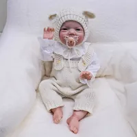 19-Zoll Charlie Vollvinyl-Silikonpuppe, 14 Jahre alte Mädchen-Modepuppe, Lebensecht, Weiche Haptik, Kuschelig, Reborn mit 3D-Haut