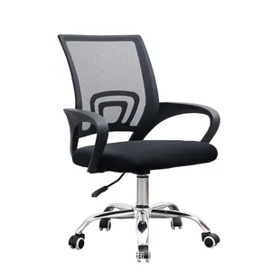 Executive Swivel silla de oficina chaise de bureau modern home office Chrome Base Mesh office staff chair Desk office Chair