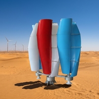 Contrôleur d'éolienne 5 kW 5000 W, système de production d'énergie éolienne, éolienne verticale