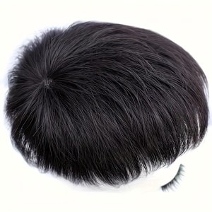 Tupé de Cabello Humano con Clip para Hombres con Cabello Fino, Estilo Empresarial Recto, Postizo Indetectable que Cubre Efectivamente el Cabello Gris - Product Image 3