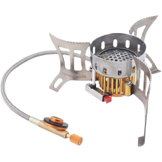 Wholesale Camping Stove Portable Outdoor Portable Mini Gas Stove Survival Furnace Stove Pocket Picnic Cooking Gas Burner