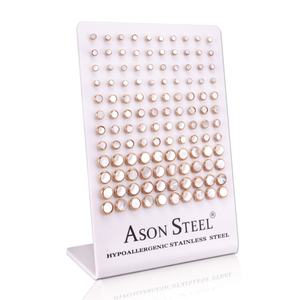 Asonsteel Cartes de présentation pour boucles d'oreilles en acier inoxydable, vente en gros - Product Image 2