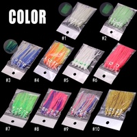 Leurres souples en plastique scintillant en forme de jupe de calmar, appâts de traîne colorés assortis pour la pêche en haute mer au gros gibier