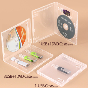 WEISHENG Boîte de rangement multi-USB, étui de transport pour clés USB, boîtes de rangement pour Blu-ray avec support DVD - Product Image 2