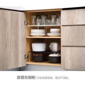 Organisateur d'armoires de cuisine réglable étagère à épices placard étagère à vaisselle ustensile de cuisine support de rangement télescopique multifonctionnel - Product Image 5