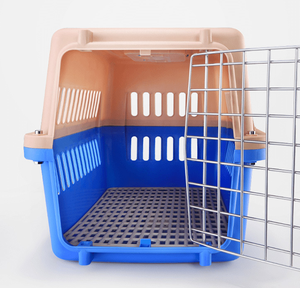 wholesale Airline Approved Portable Plastic Large Pet Dog Cat Air Travel Carrier Crate Cage dog cage transport consignment box