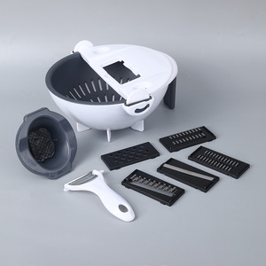 Multi-Function Household Kitchen Cutter Grater Manual Vegetable Slicer Shredder Dicer Chopper with Drain Basket - Product Image 6