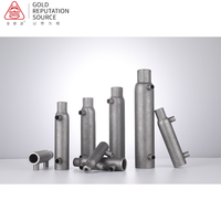 Connecteur de manchon de coulis pour l'assemblage de barres en béton armé, ports d'injection, haute résistance et durabilité pour la construction murale