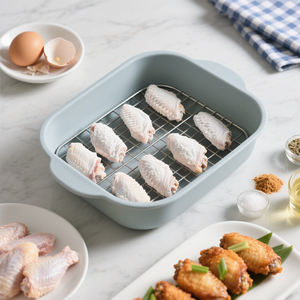 Recipientes de Silicona para Empanizar Pescado y <span class=keywords><strong>Pollo</strong></span>, <span class=keywords><strong>con</strong></span> Tapas, para Freír - Product Image 5