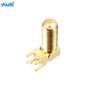 <span class=keywords><strong>SMA</strong></span> nữ 90 độ <span class=keywords><strong>PCB</strong></span> gắn <span class=keywords><strong>SMA</strong></span> nữ Jack vách ngăn Hàn <span class=keywords><strong>PCB</strong></span> gắn góc phải - Product Image 2
