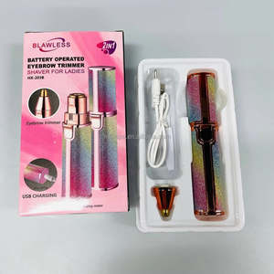 Recortador de cejas recargable ceja labios cuerpo depilación Facial eléctrico portátil 2 en 1 afeitadora facial para mujeres - Product Image 1