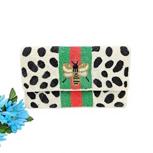 White And Black Custom Beaded Party Clutch Evening Bag Designer Ladies Shoulder Bags Luxury Purses and Handbags Parties - Product Image 1