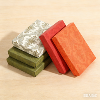 Boîte à bijoux rectangulaire en carton, emballage écologique, portable, vente en gros, faible MOQ 100 pièces, coffret cadeau pour collier et bague