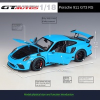 Welly GTA1:18 P Orsche GT3 RS Super Car Metal Coleccionable Simulación Die Cast Car Alloy Car Model