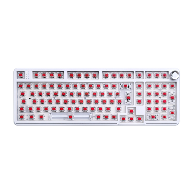 SG104 Mechanical Keyboard Kit 100% ISO Layout Tri-mode with Knob Custom Keyboard ODM/OEM for ES/SE/DE/FI/GR/FN