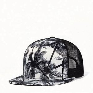 Customize Digital Printing Promotional Fashion <b>Sun</b> Protection Print Unisex <b>Men</b> Snapback <b>Hat</b> With Mesh - Product Image 3