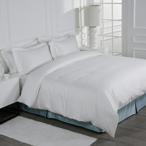 Lux Hotel Beddengoed Set Wit Katoenen Laken Dekbedovertrek Kussensloop Dekbedovertrek <span class=keywords><strong>Queen</strong></span> Kingsize Linnen Voor Gastenkamer - Product Image 5