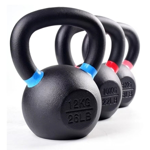 Kettlebell en fonte avec revêtement en poudre, 16 kg, pour musculation, 40 kg, accessoires de fitness pour salle de sport - Product Image 2