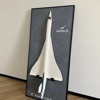 Cadre mural personnalisé pour l'avion Concorde de la série Compatible Creativity 10318, pour l'avion Airbus, à suspendre au mur