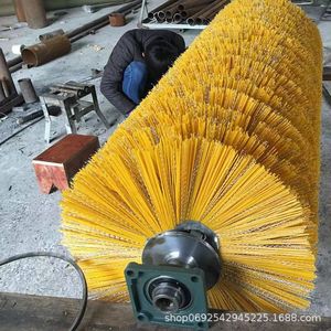 Filament en fil d'acier mixte assainissement déneigement <span class=keywords><strong>brosse</strong></span> de balayage de route Type concave-<span class=keywords><strong>convexe</strong></span> traitement de nettoyage personnalisé pour - Product Image 3