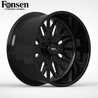 Jantes tout-terrain forgées pour SUV et pick-up, personnalisées 6x139.7 8x165.1 20x10 20x12 22x12 24x12 24x14, finition noir brillant/chrome poli