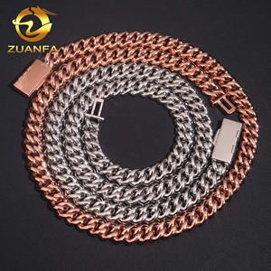 Collar Cubano de Lujo para Hombre Estilo Hip Hop de Venta al por Mayor Cadena de Eslabones Cubanos de 10 MM en Plata Esterlina 925 con Diamantes de Moissanita VVS Color <span class=keywords><strong>D</strong></span> - Product Image 5