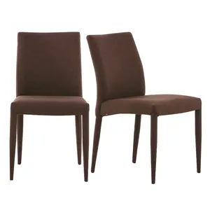 Leather seats and comfortable sponge cushions dining chair for European Market