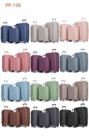 Ensemble de bagages à roulettes en PP OEM ODM 20 24 28 pouces, logo personnalisé, valise rigide 3 pièces pour les voyages longue distance et les vacances