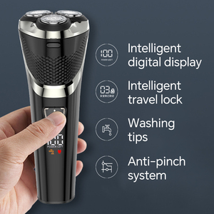 Three-Blade Waterproof Rotary <b>Shaver</b> TYPE-C Charging Floating Rotating Design USB Power for Household Hotel Use Triple Blade - Product Image 5