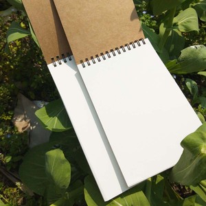 LABON 50 <span class=keywords><strong>fogli</strong></span> Khaki Sketchbook <span class=keywords><strong>quaderno</strong></span> a spirale <span class=keywords><strong>quaderno</strong></span> interno in bianco bianco per pittura disegno scrittura - Product Image 2