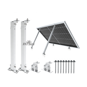 Structure de montage de panneaux solaires FarSun, support en aluminium, rails de toit, angle réglable - Product Image 2