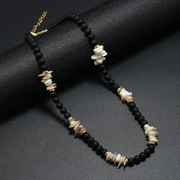 Collier tendance pour femme, style bohème géométrique, en coquilles de noix de coco naturelles, pierres œil de tigre et turquoise, idéal pour un anniversaire