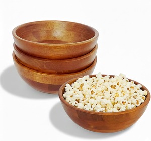 Tazones de Madera para Servir Ensaladas, Tazones de Madera de Acacia para Cocina, Tazones para Servir, Seguros, Ligeros y Resistentes - Product Image 2