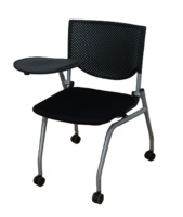 Chaise de formation pliante pour salle de conférence au design moderne avec table d'écriture pour la formation et les études au bureau