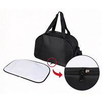 Sac de voyage en toile tendance pour sublimation par transfert thermique, avec panneau blanc détachable et compartiment à chaussures, idéal pour le sport