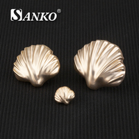 Boutons en métal personnalisés SANKO, design coquille Saint-Jacques, finition or mat, pour manteau, blazer, costume, robe