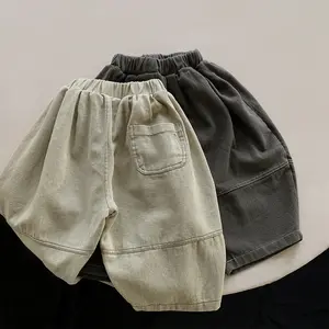 Autunno toddler retro jeans kid boys pantaloni casual larghi bambini vestiti di cotone all'ingrosso