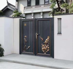 <span class=keywords><strong>Portail</strong></span> coulissant en aluminium thermolaqué écologique sur mesure, <span class=keywords><strong>prix</strong></span> usine, pour entrée de cour, treillis, portails et clôtures 3D - Product Image 5