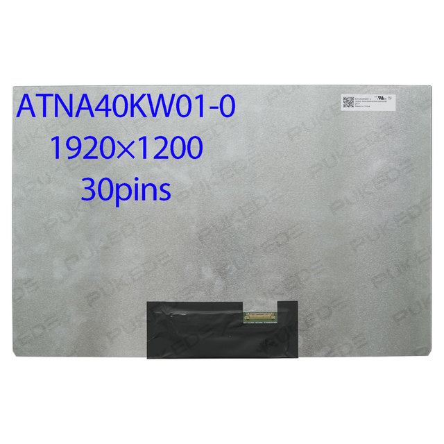 14 Inch Laptop OLED LCD Screen ATNA40KW01-0 Display Matrix Panel Replacement 1920x1200 WUXGA 100% DCI-P3 EDP 30Pins