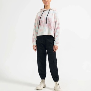 Wholesale Custom <b>Women</b> Hoodies <b>Womens</b> High Quality Heavyweight Cotton Hoodies Tie-dye <b>Pattern</b> <b>Fleece</b> Pullover Hoodie for <b>Women</b> - Product Image 5