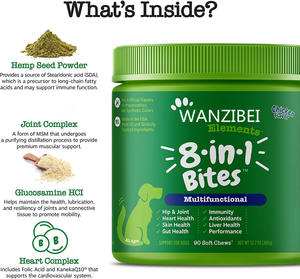 Wanzibei โอเมก้า3 2021สุขภาพผิวกัด8-in-1สำหรับสุนัข + 8 in-1สำหรับสุนัข - Product Image 5