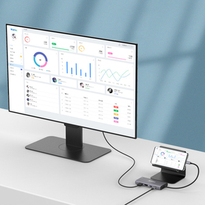 Loại C để HDTV Mạng Video Card Reader Docking Station <span class=keywords><strong>12</strong></span> trong 1 USB-C <span class=keywords><strong>Hub</strong></span> để kép 4k HI Gigabit Mạng VGA 3 USB 3.0 OTN-UC601 - Product Image 6