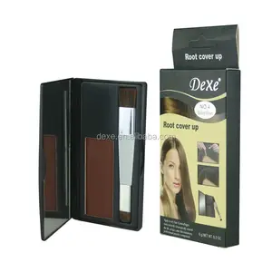 Root touch up of amazing wow effect with makeup brush hair dye combs for hair color dye