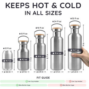 Bouteille d'eau isotherme anti-fuite idéale pour garder les boissons chaudes lors des aventures en plein air, bouteille d'eau sous vide pour enfants, randonnée, course à pied - Product Image 2