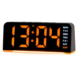 Reloj Despertador Digital LED Naranja - Product Image 1